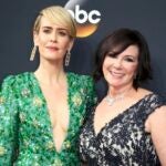 Actress Sarah Paulson from FX Network's "The People v. O. J. Simpson: American Crime Story" and prosecutor Marcia Clark arrive at the 68th Primetime Emmy Awards in Los Angeles, California U.S., September 18, 2016. REUTERS/Lucy Nicholson