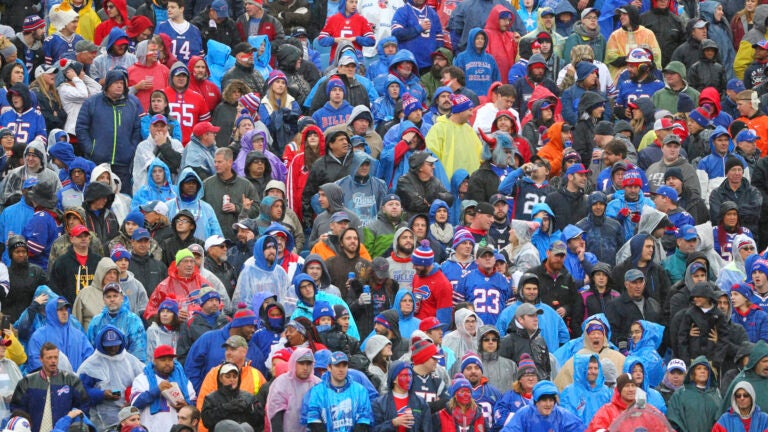 Someone threw a sex toy onto the field during the Patriots Bills