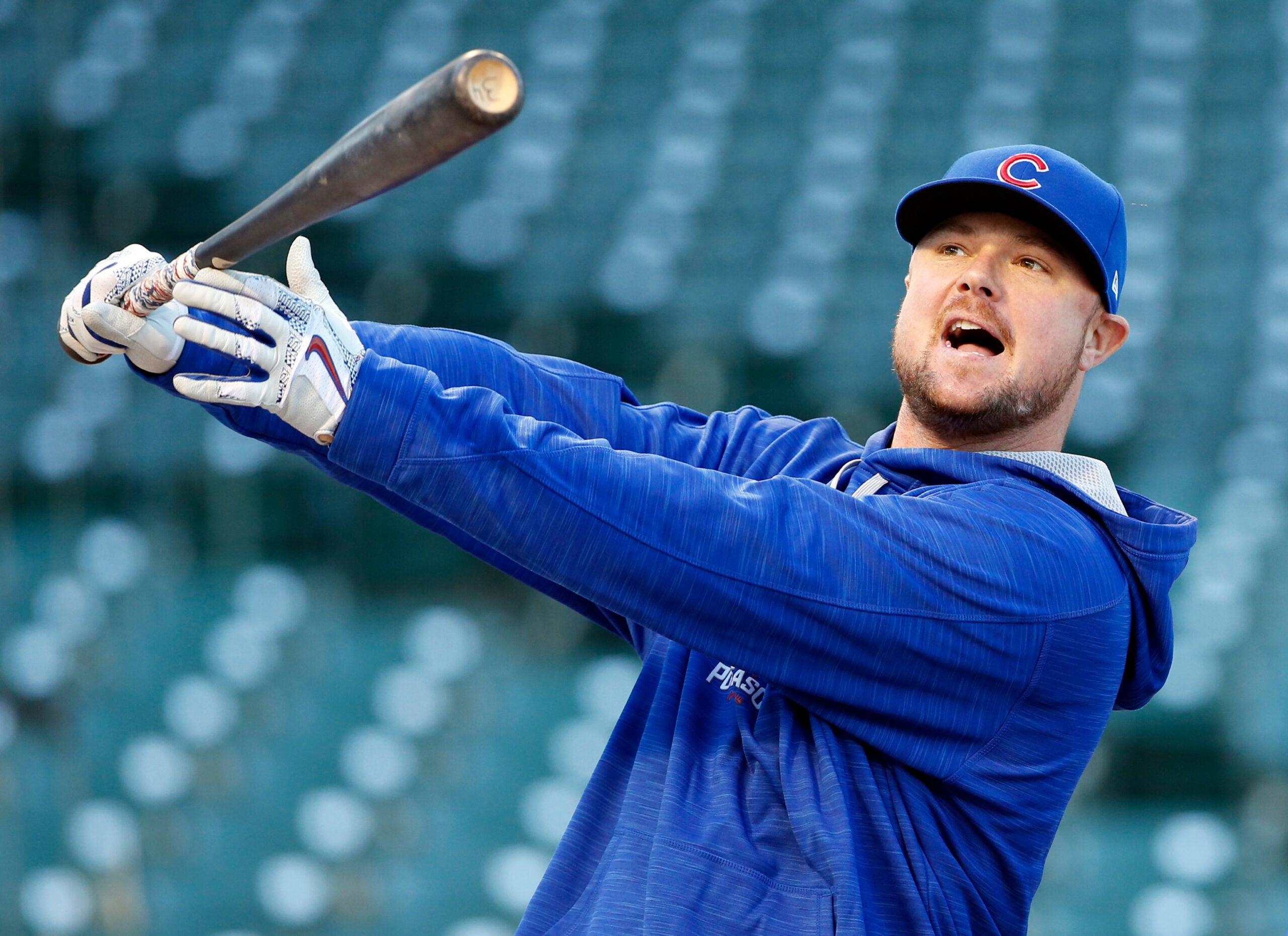 Lester, Baez help Cubs blank Giants 1-0 in NLDS opener