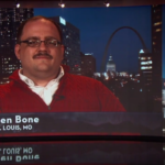 Ken Bone and Jimmy Kimmel.