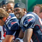 Randy Moss Tom Brady New England Patriots
