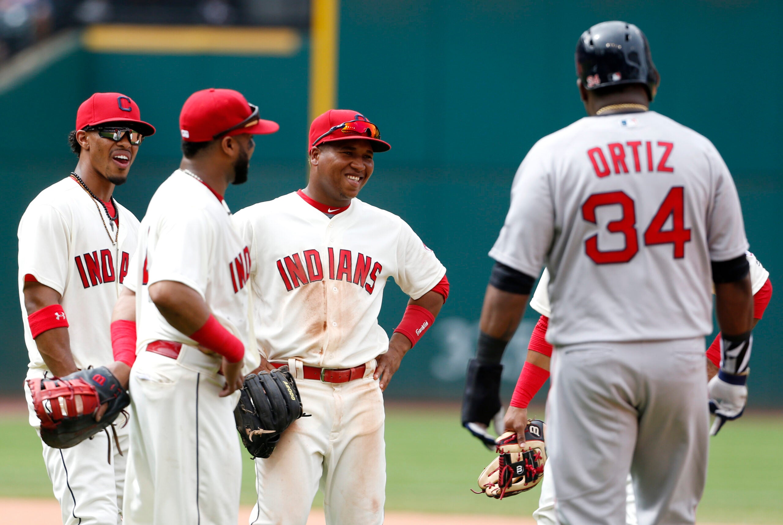 Beyond the Dugout' with Indians' first baseman Carlos Santana