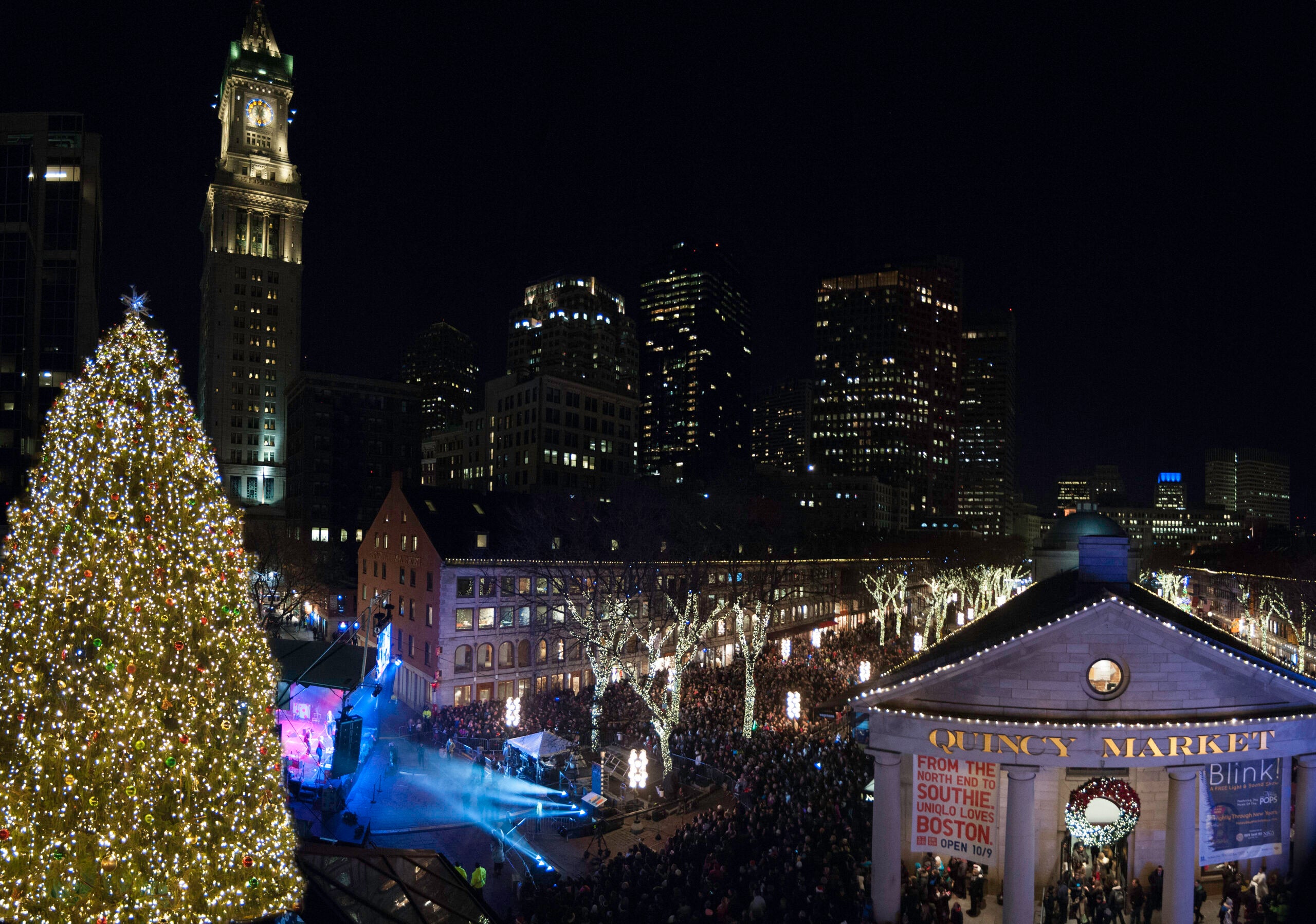 Believe it or not, here comes the Faneuil Hall Tree Lighting Spectacular