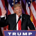 U.S. President-elect Donald Trump speaks at election night rally in Manhattan, New York, U.S., November 9, 2016. REUTERS/Mike Segar/File Photo