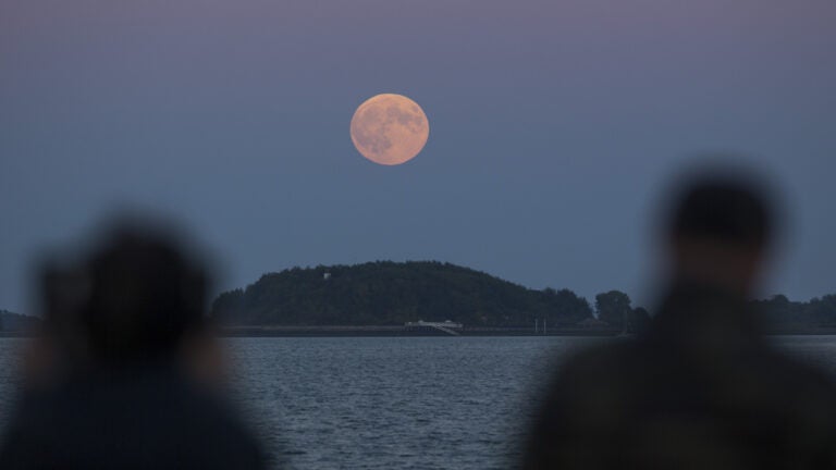 Supermoon Illuminates Sky Above New England