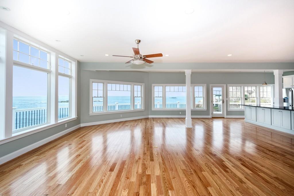 This reconstructed Victorian home in Cohasset has panoramic ocean views