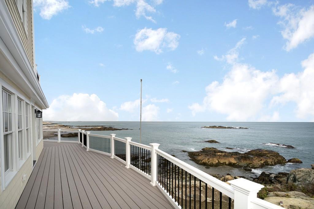 This reconstructed Victorian home in Cohasset has panoramic ocean views