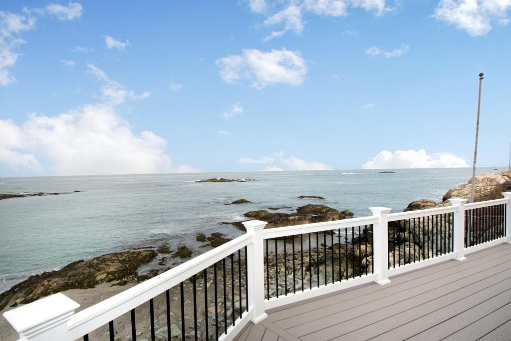 This reconstructed Victorian home in Cohasset has panoramic ocean views