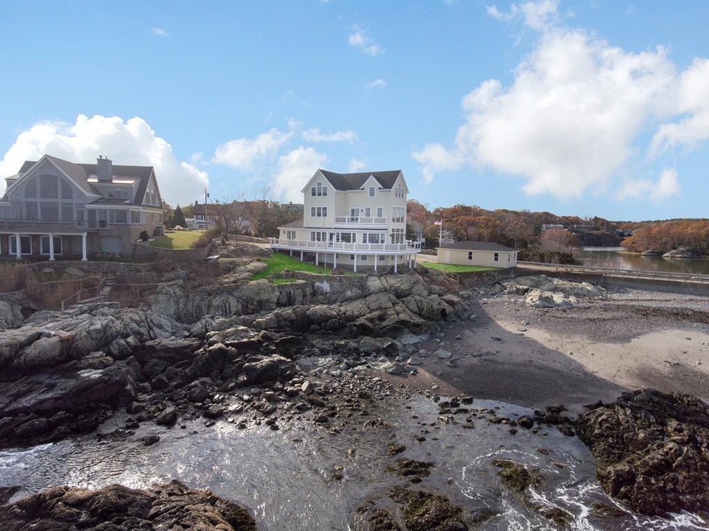 This reconstructed Victorian home in Cohasset has panoramic ocean views
