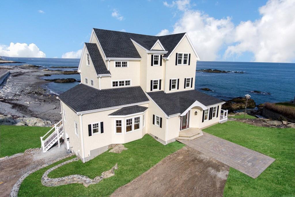 This reconstructed Victorian home in Cohasset has panoramic ocean views