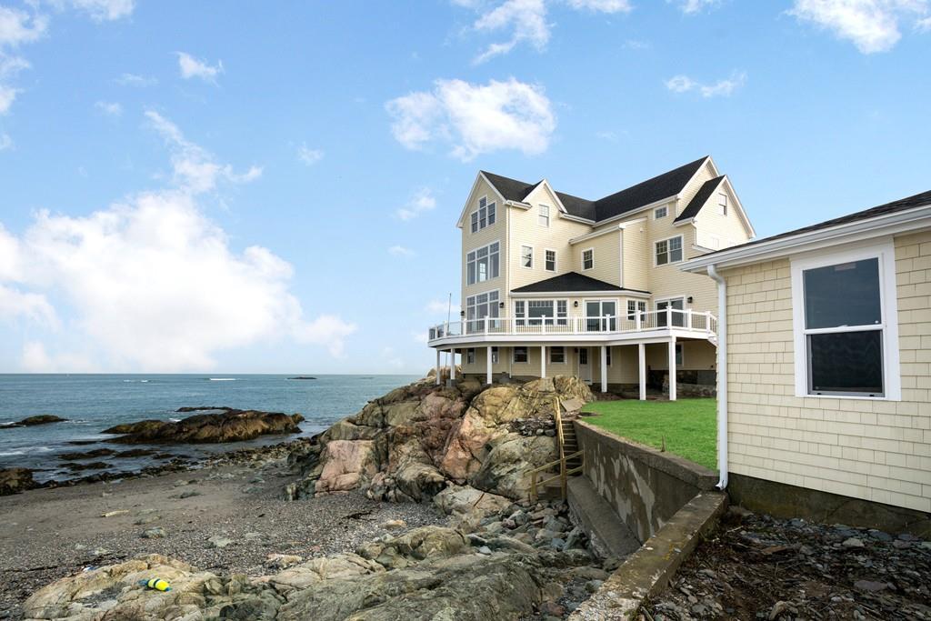 This reconstructed Victorian home in Cohasset has panoramic ocean views