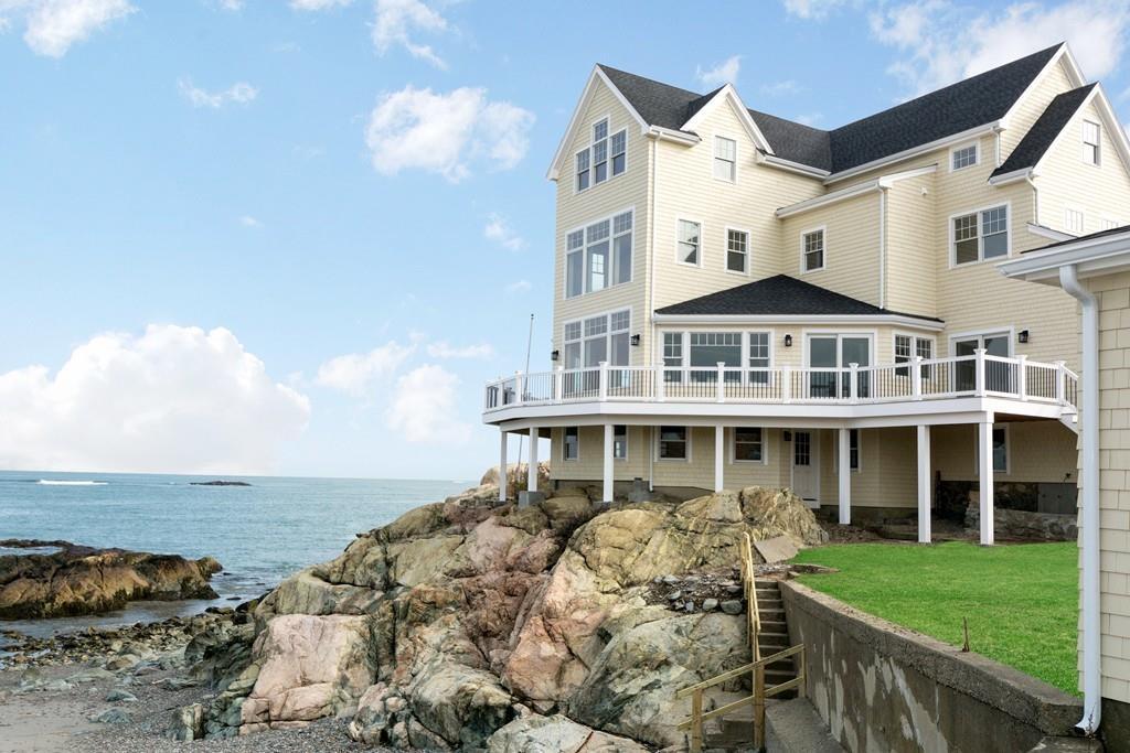 This reconstructed Victorian home in Cohasset has panoramic ocean views