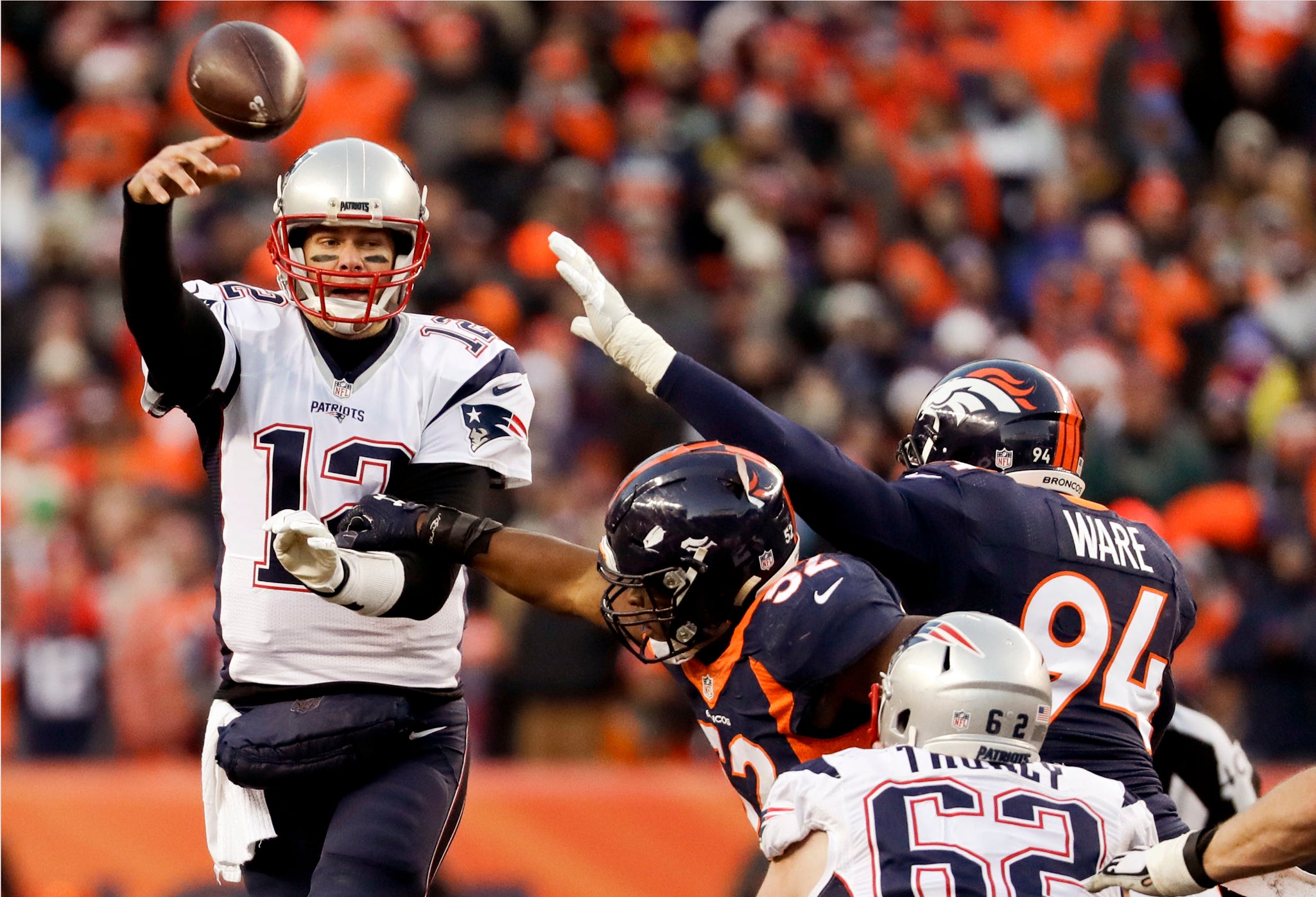 Tom Brady intercepted twice as Dolphins beat Patriots in Week 14 – The  Denver Post