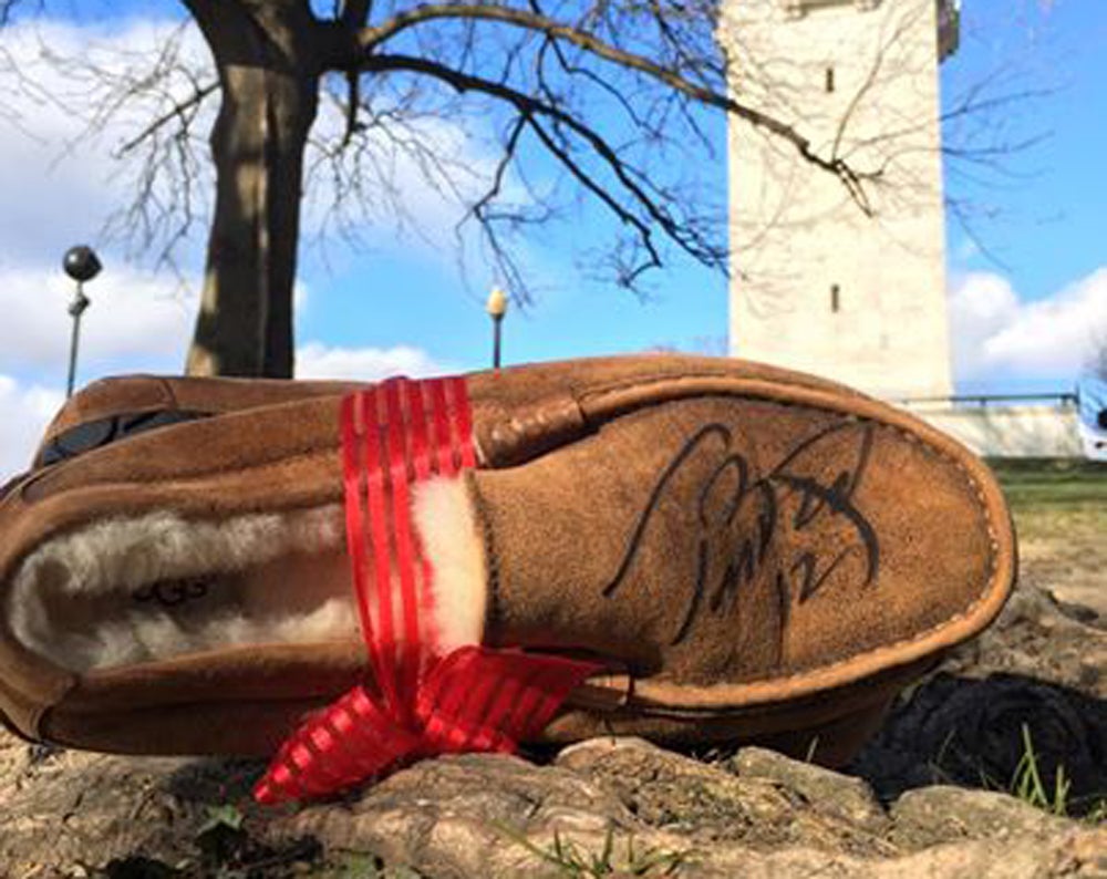 This guy lost a tooth searching for a pair of UGGs signed by Tom Brady