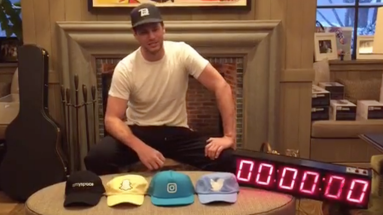 Tom Brady joins Instagram with college football-style reveal video