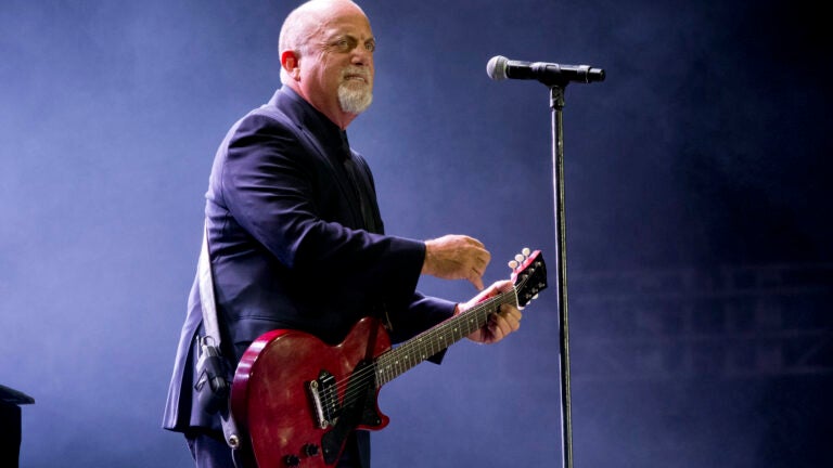 Billy Joel (cq) in concert at Fenway Park on Thursday June 26, 2014. (Matthew J. Lee/Globe staff)