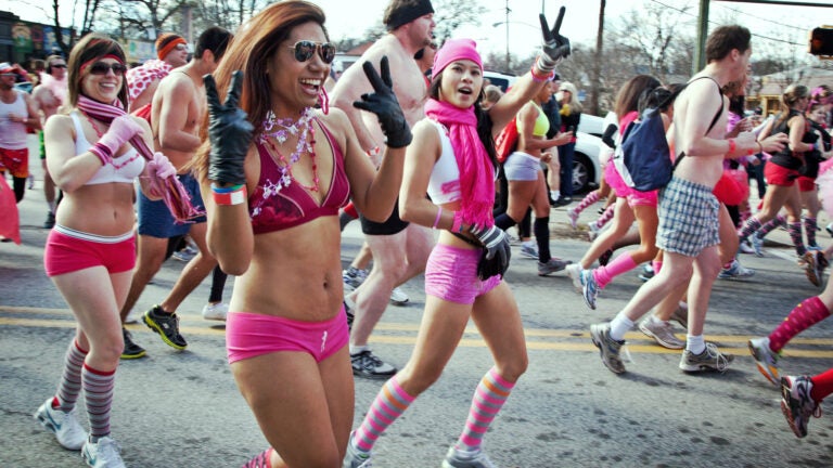 Race through Fenway Park in your skivvies at Cupid's Undie Run