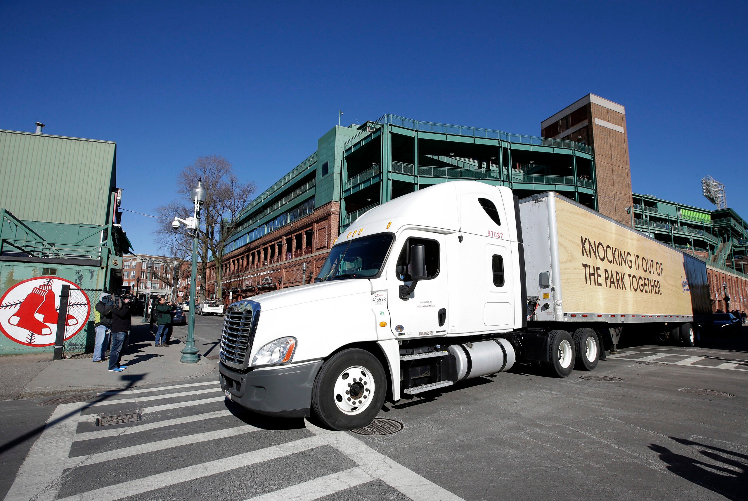 In a sure sign of spring, Red Sox truck departs for Florida