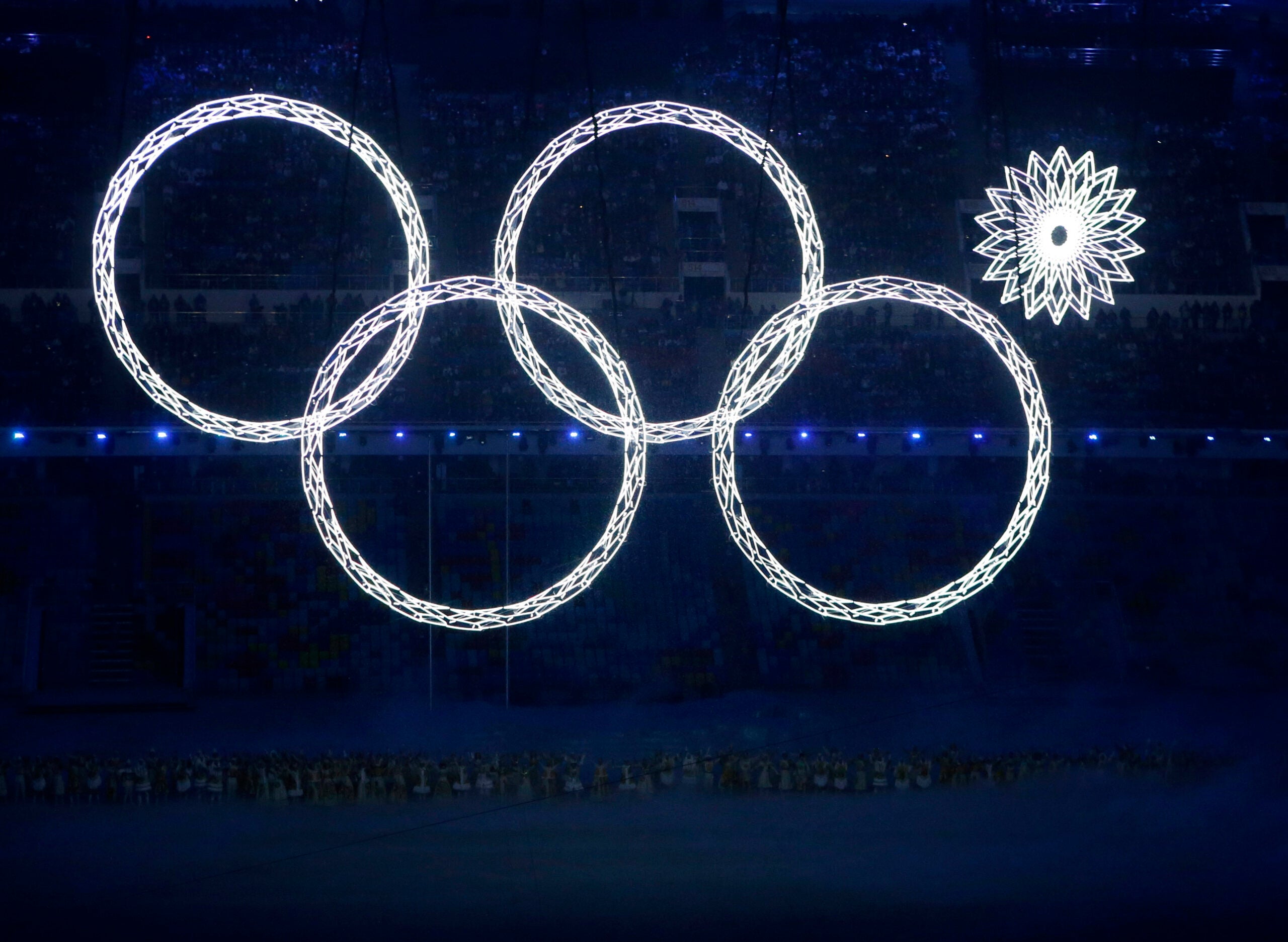Scenes from the Winter Olympics opening ceremony in Sochi