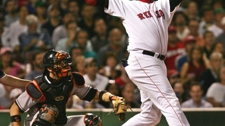 David Ortiz hits walk-off homerun, sporting 'Boston Strong, Famous as F**K'  t-shirt under jersey. : r/redsox