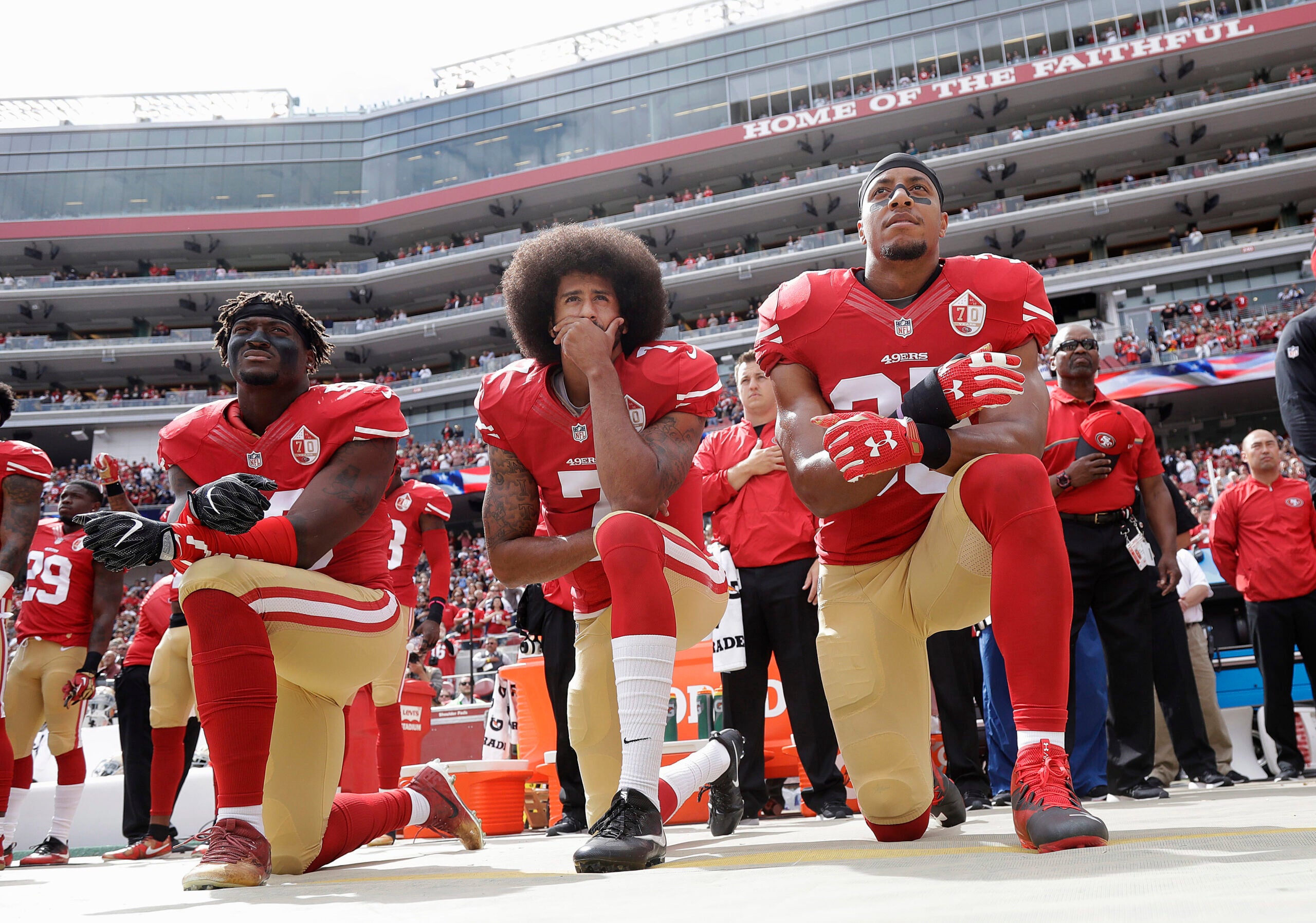 Kaepernick is unemployed. Is it because of his arm, or his knee?