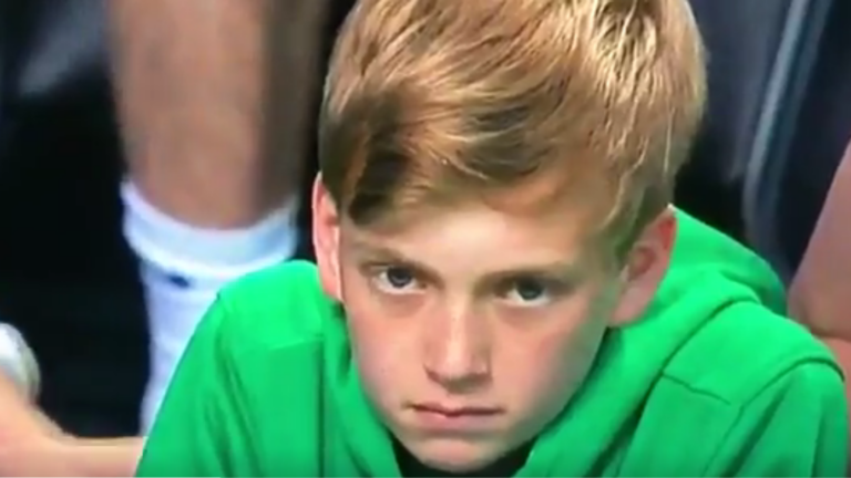 Young fan's profane reaction to Celtics loss goes viral