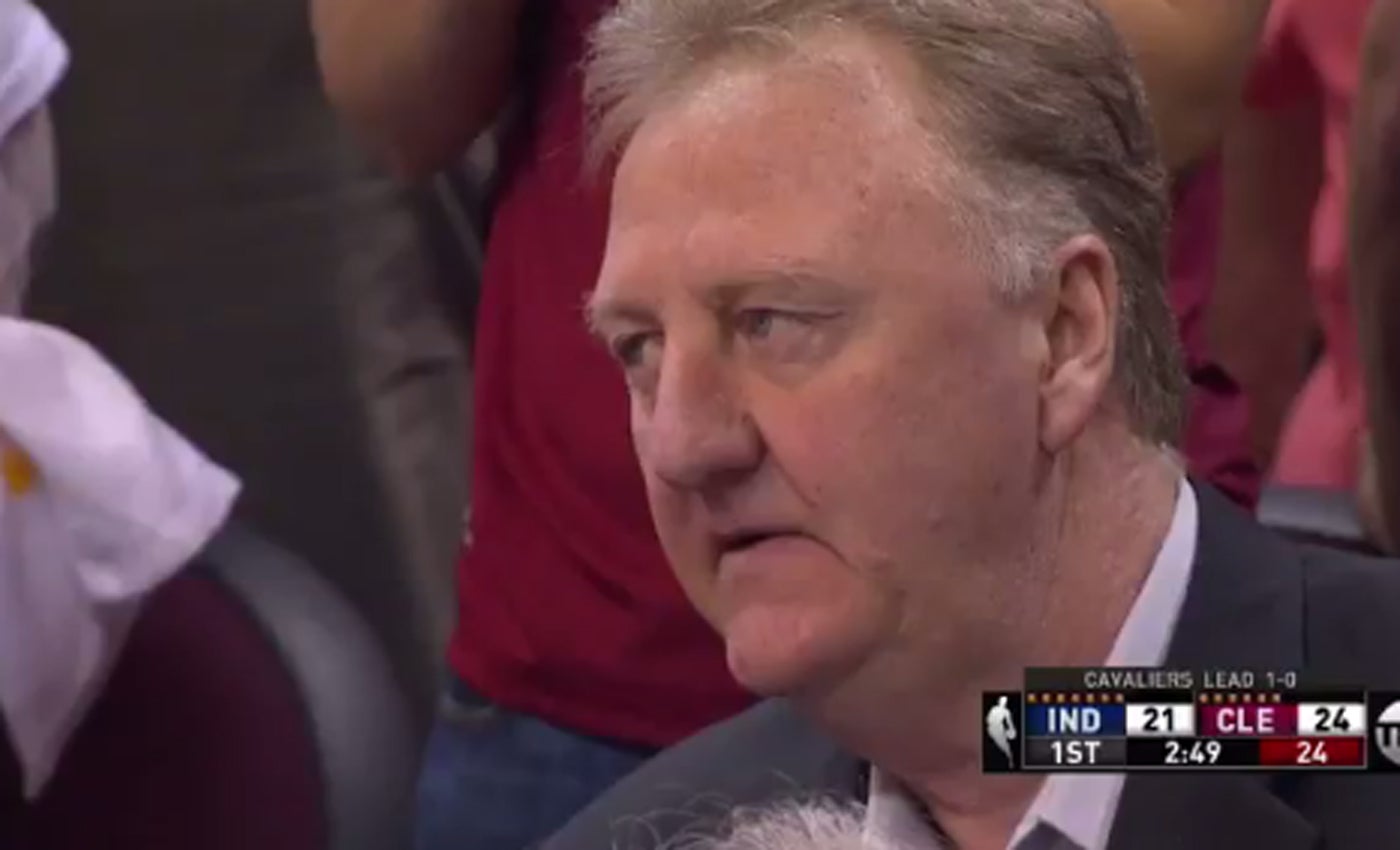 Larry Bird was disgusted after his team allowed an easy dunk to LeBron ...