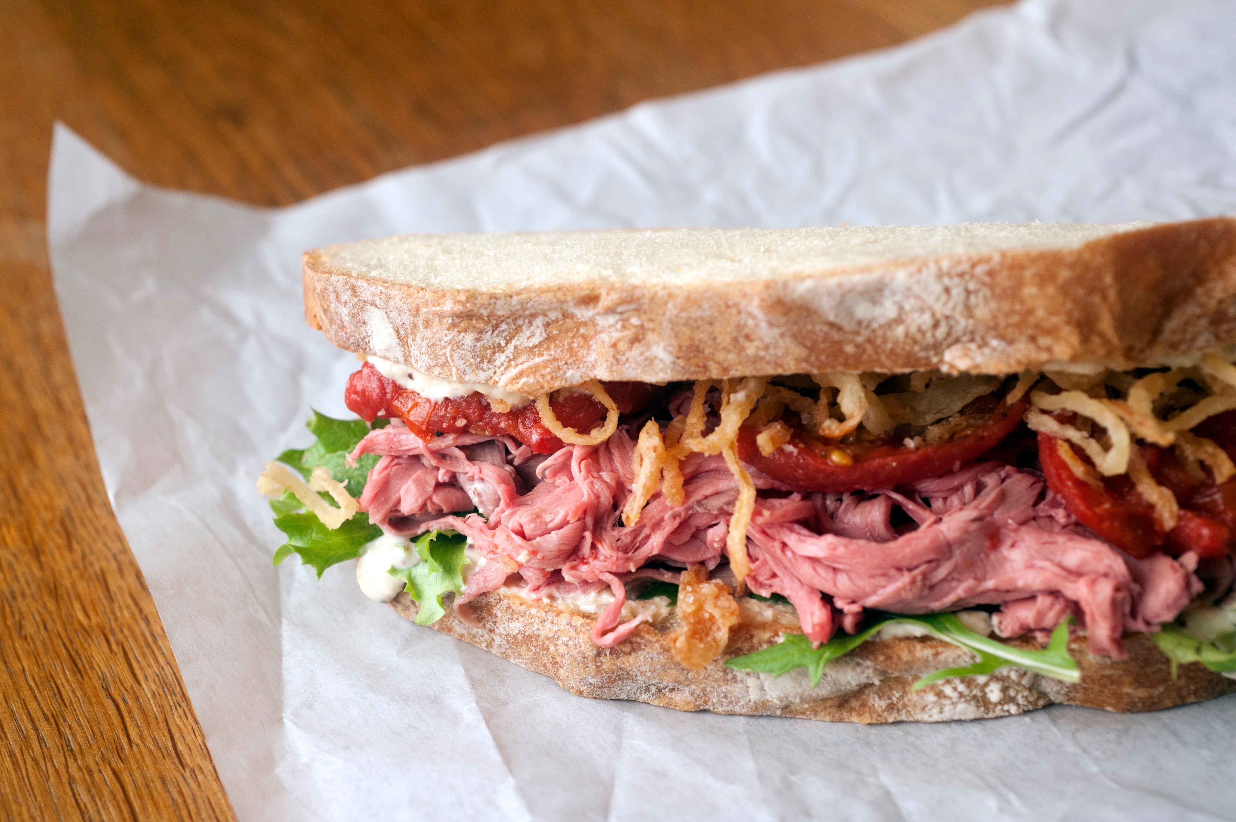 Flour Bakery's roast beef sandwich