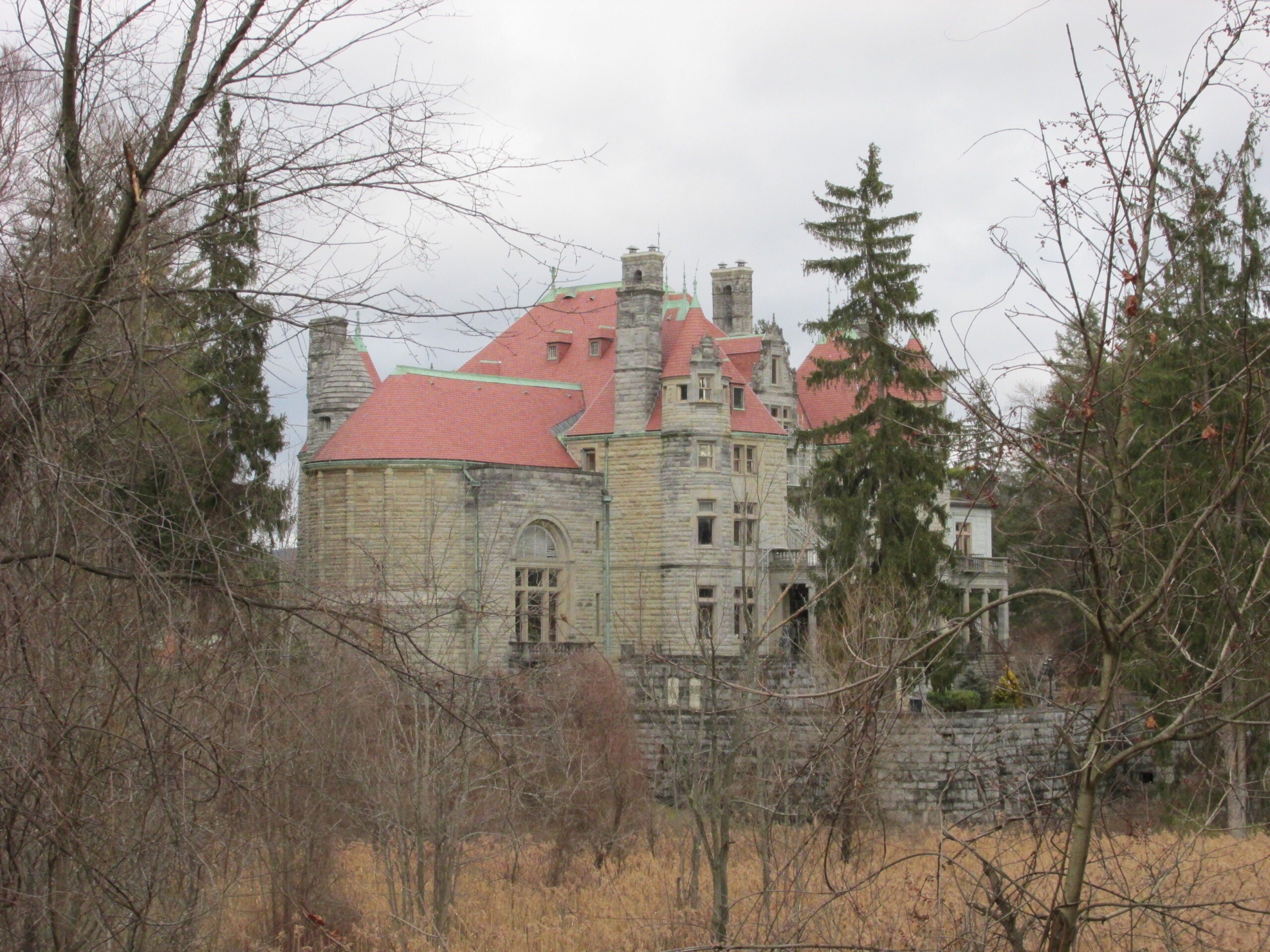 Searles Castle (Great Barrington): Edward Francis Searles, an interior decorator, met Mary Hopkins, whose late husband had been part owner of the Southern Pacific Railroad and left her with millions of dollars, according to the castle’s website. Hopkins had Searles work on her home in Massachusetts, which at the time was called Kellogg Terrace, and they were later married. The once private home is now the John Dewey Academy. (Correction: The above castle is located in Great Barrington, not Windham, New Hampshire as indicated in a previous version of this article. The Searles’ owned a different castle in Windham.)