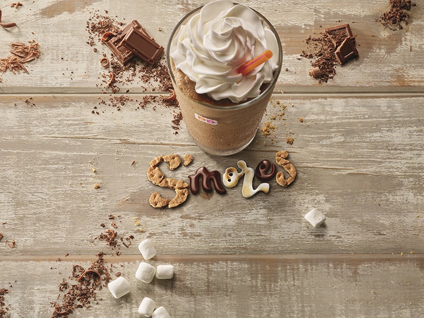 Dunkin' Donuts is releasing a s'moresflavored coffee swirl