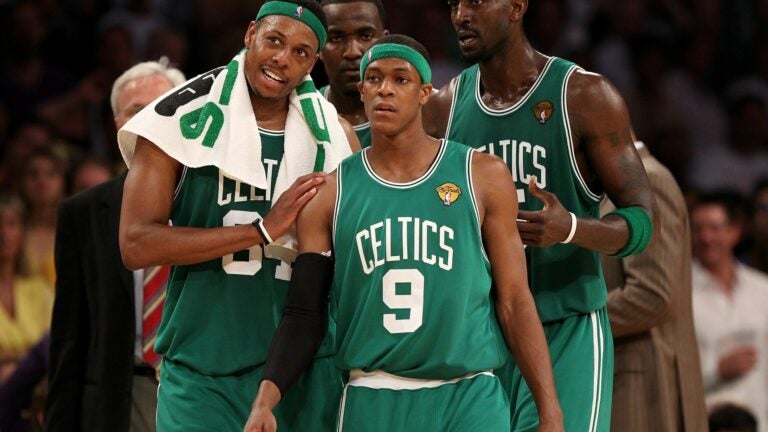 Paul Pierce, Kevin Garnett & Ray Allen Signed 2008 Celtics Big 3