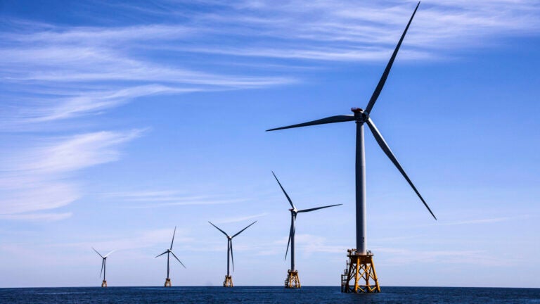 Wind Farm Turbines Rhode Island