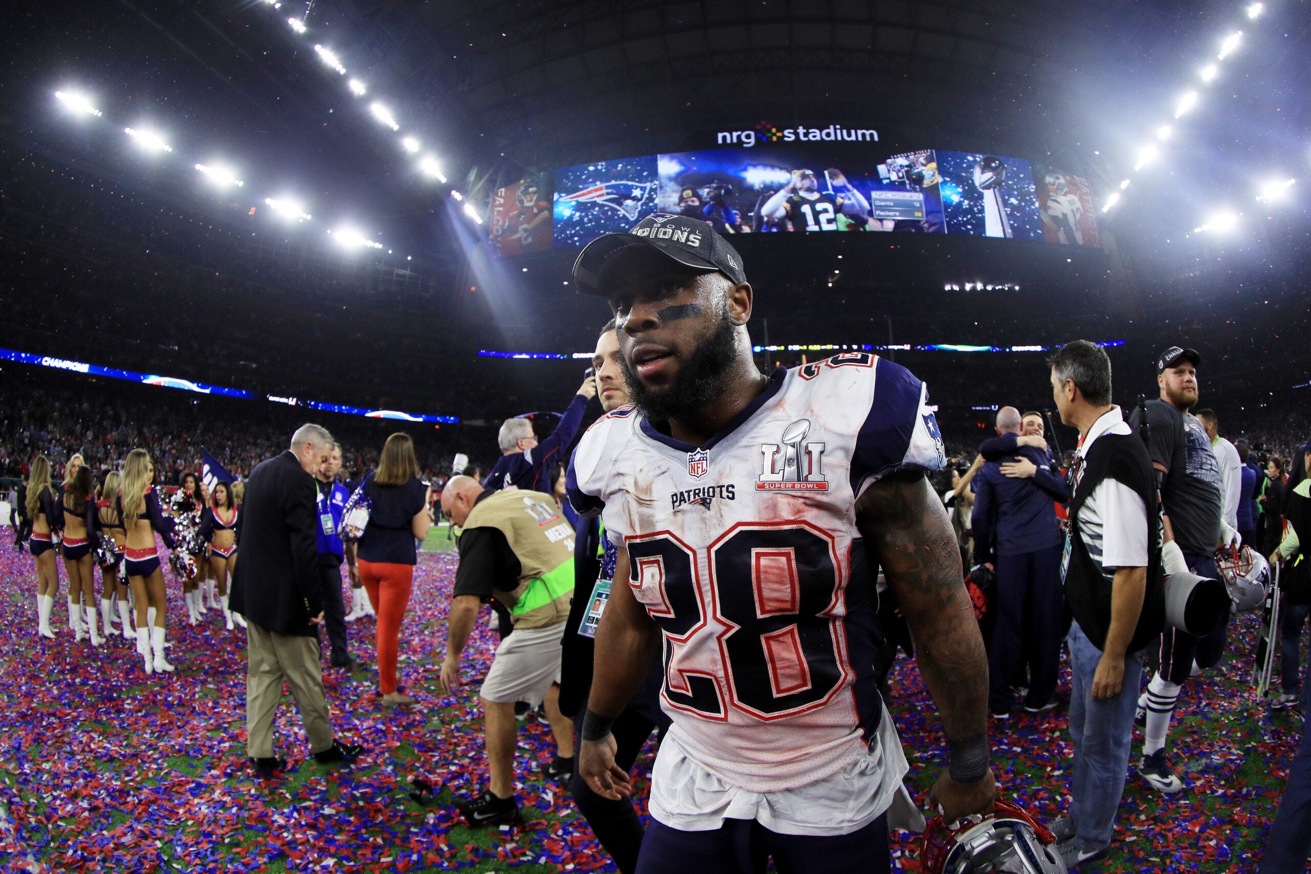 James White, hero in Patriots' Super Bowl rally, retires