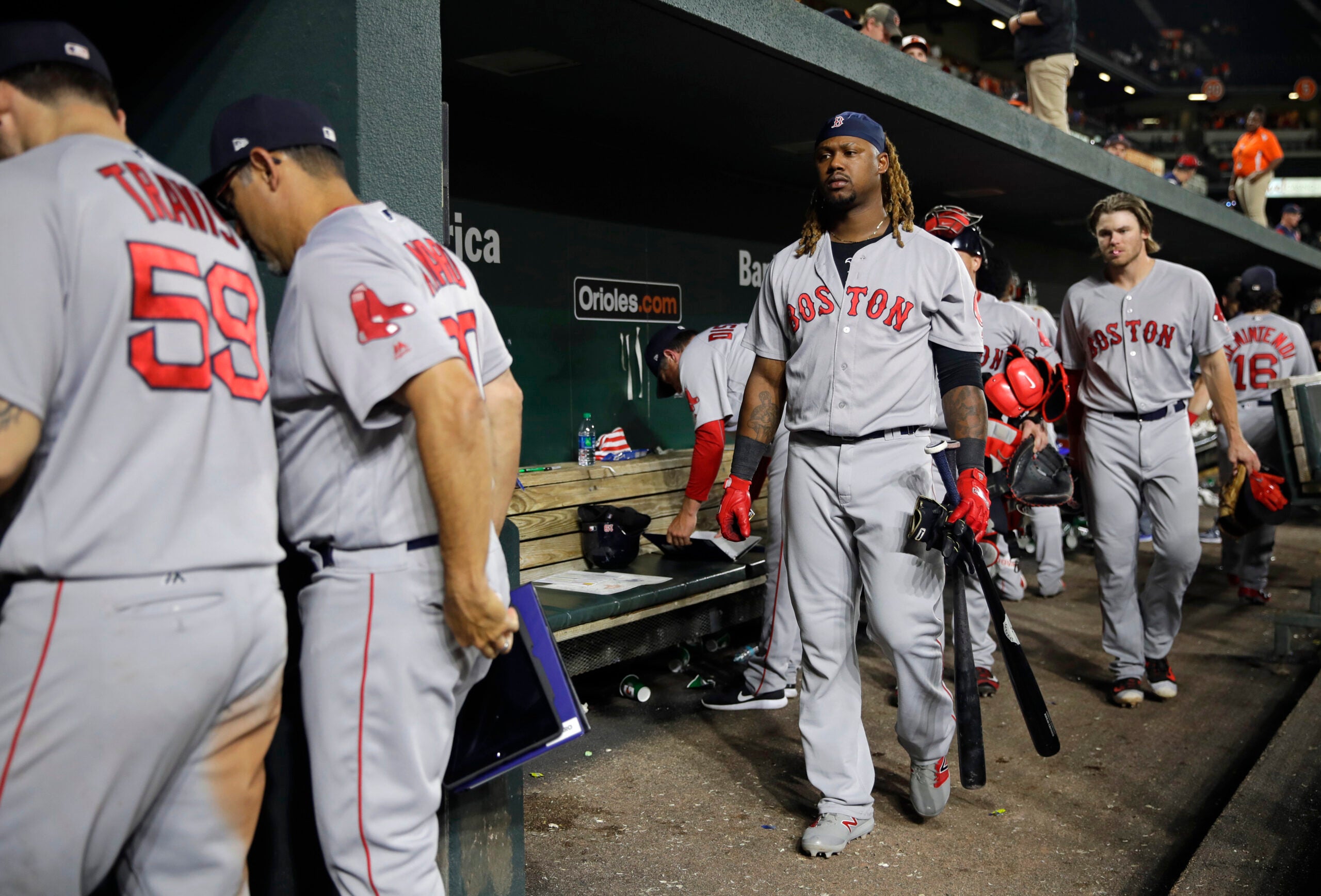 Red Sox say Hanley Ramirez can play first base, but don't believe it