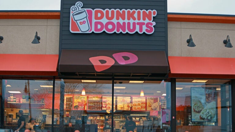 A Dunkin Donuts shop in Dorchester