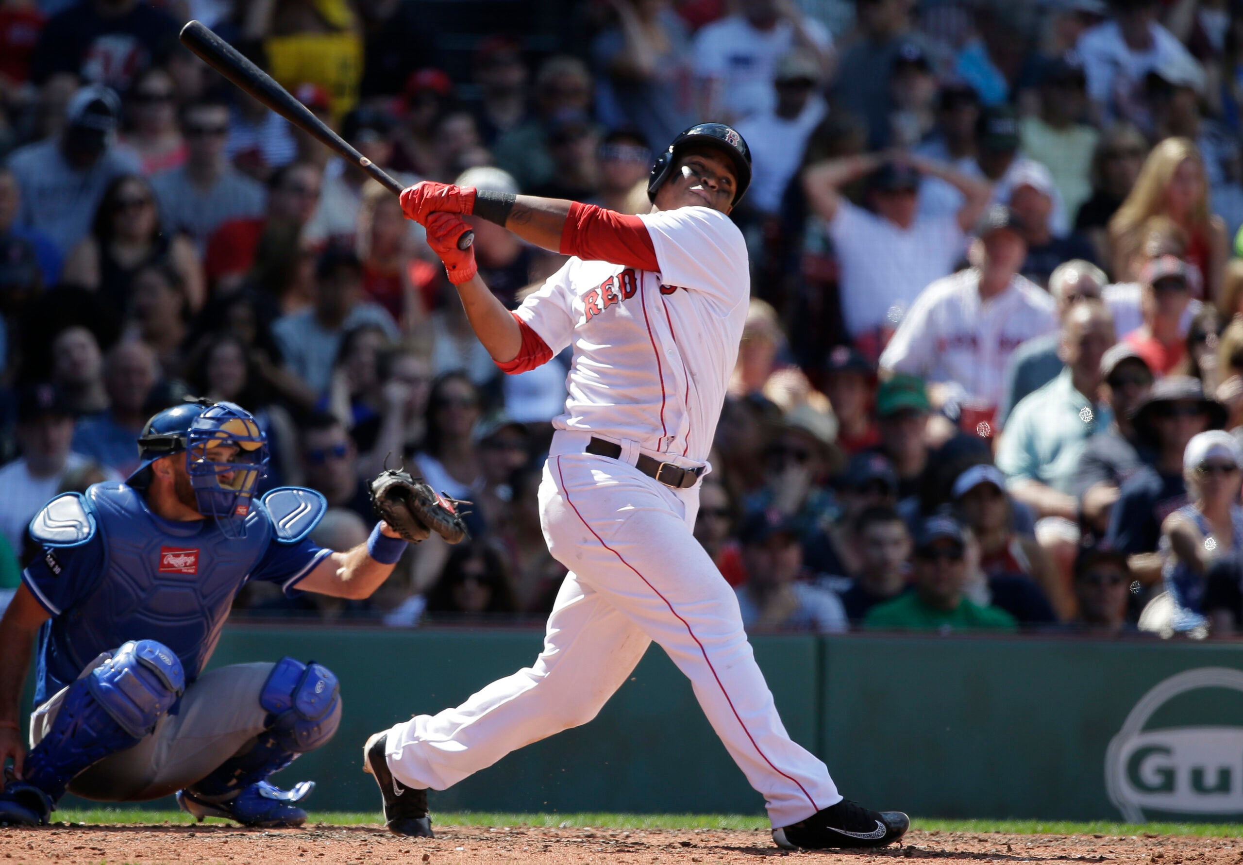 Devers makes Red Sox history with Hail Mary home run but can't