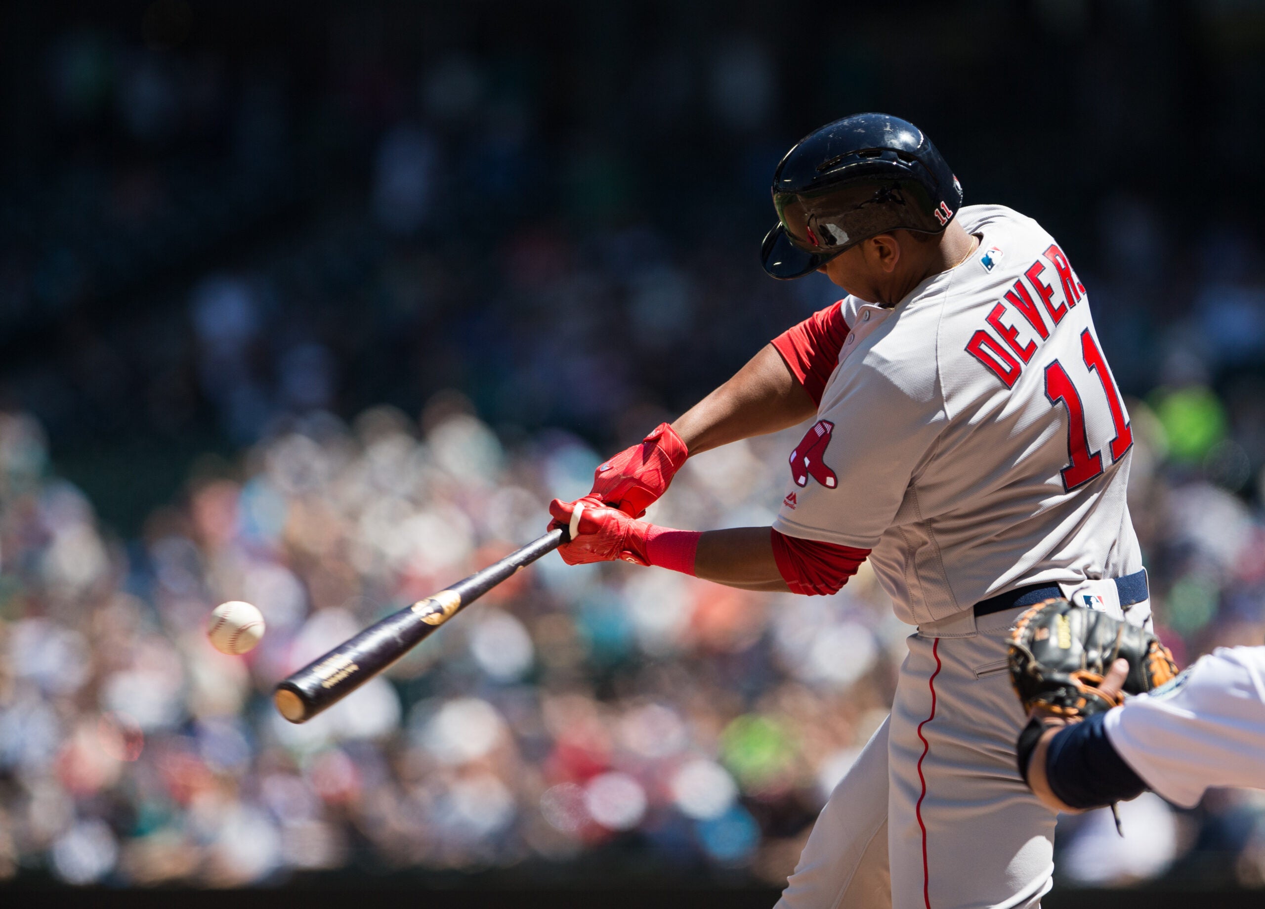 Rafael Devers’s first major league hit is a home run