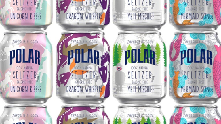 Impossibly Good Polar Seltzer cans