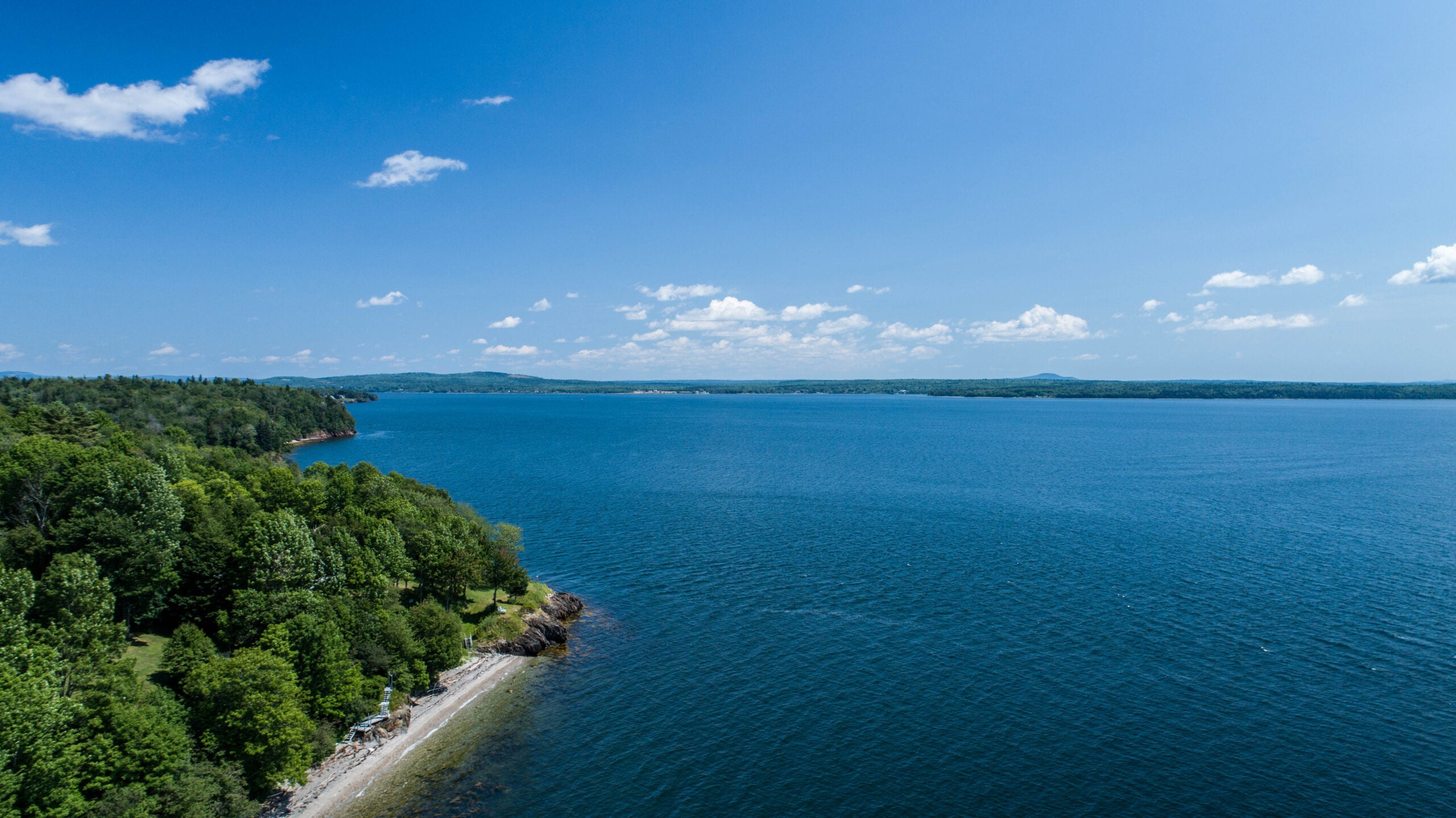 Luxury: A waterfront estate on Maine's Penobscot Bay is up for auction