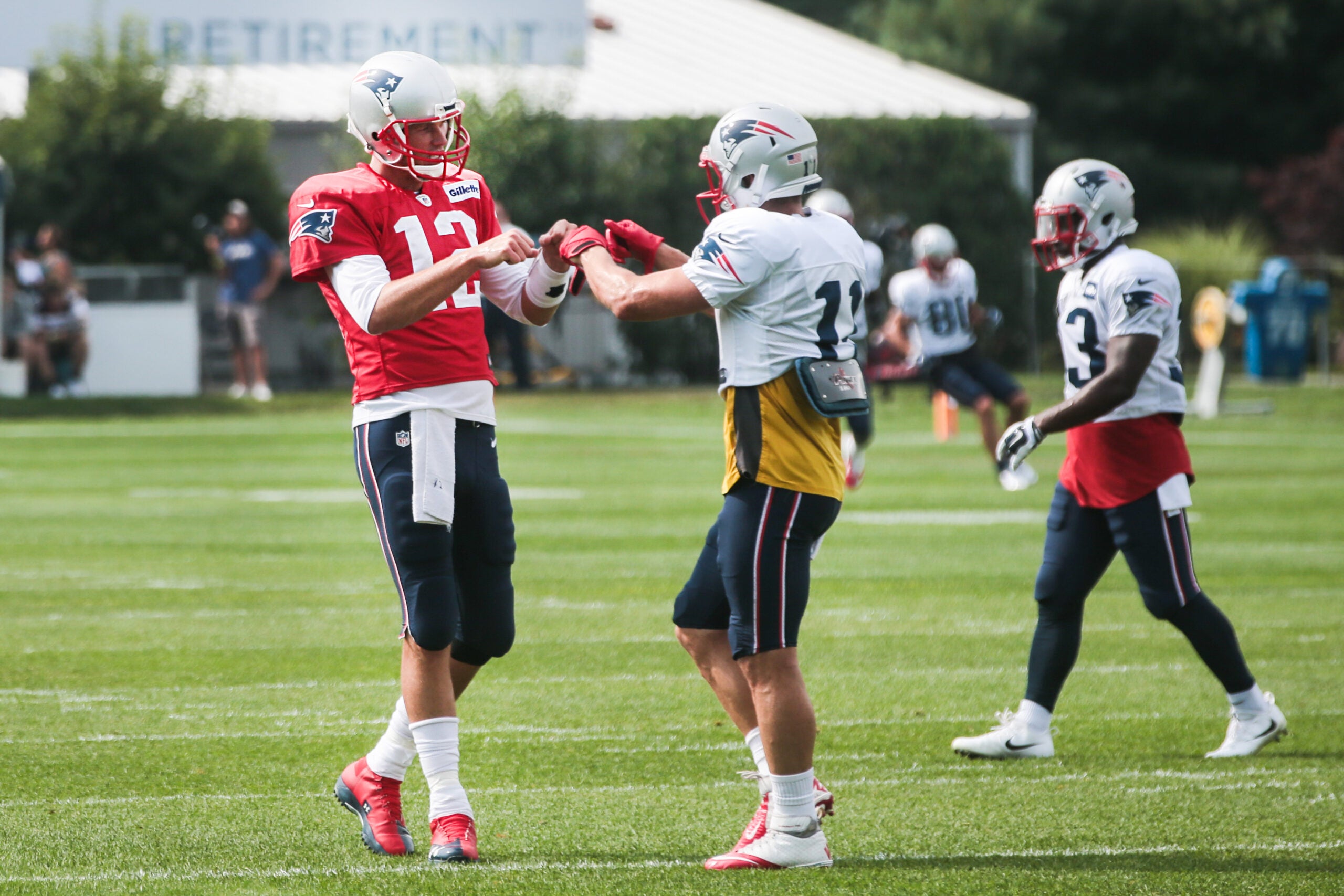 Watch Julian Edelman Train With Ex-Patriots Teammate Tom Brady