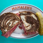 The pastrami sandwich at Mamaleh's