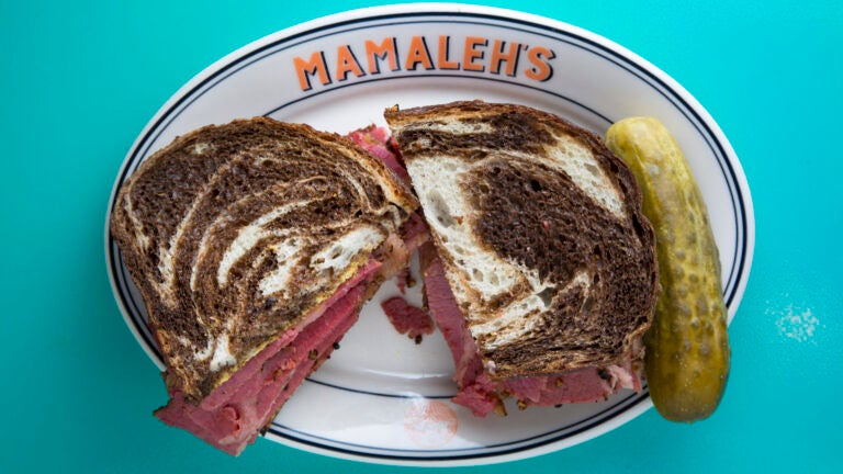 The pastrami sandwich at Mamaleh's