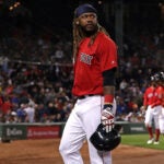 Hanley Ramirez with the Red Sox in 2017.