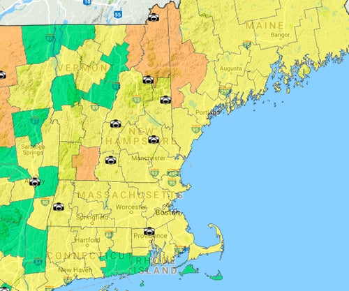 Why New England’s peak fall foliage is a little later than usual