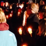 People Attend a Vigil in West Brookfield