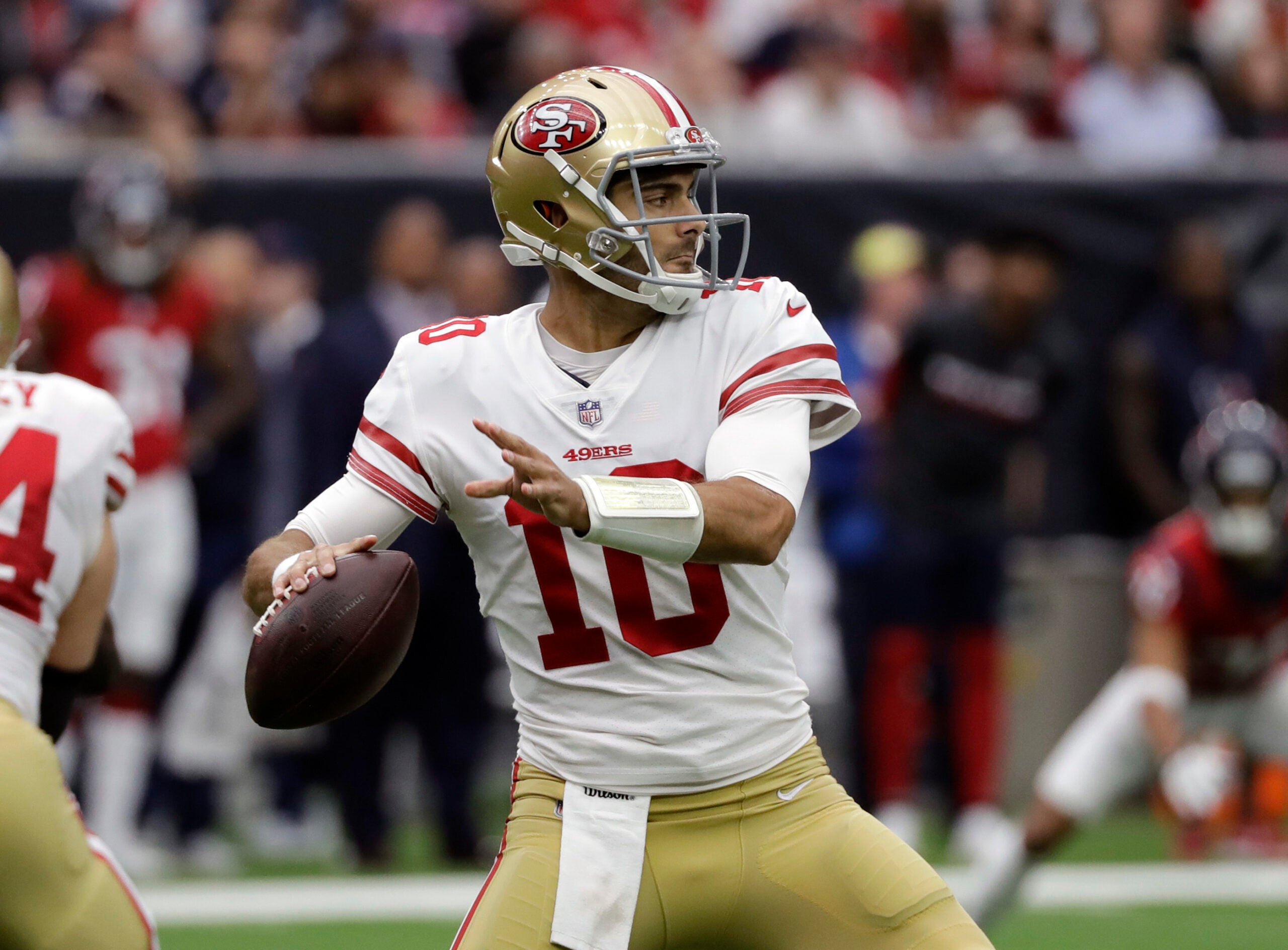 49ers QB Jimmy Garoppolo sidelined by ankle injury for second straight game  - The Boston Globe