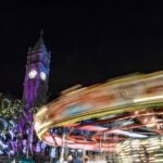The carousel at the Lowell Winterfest