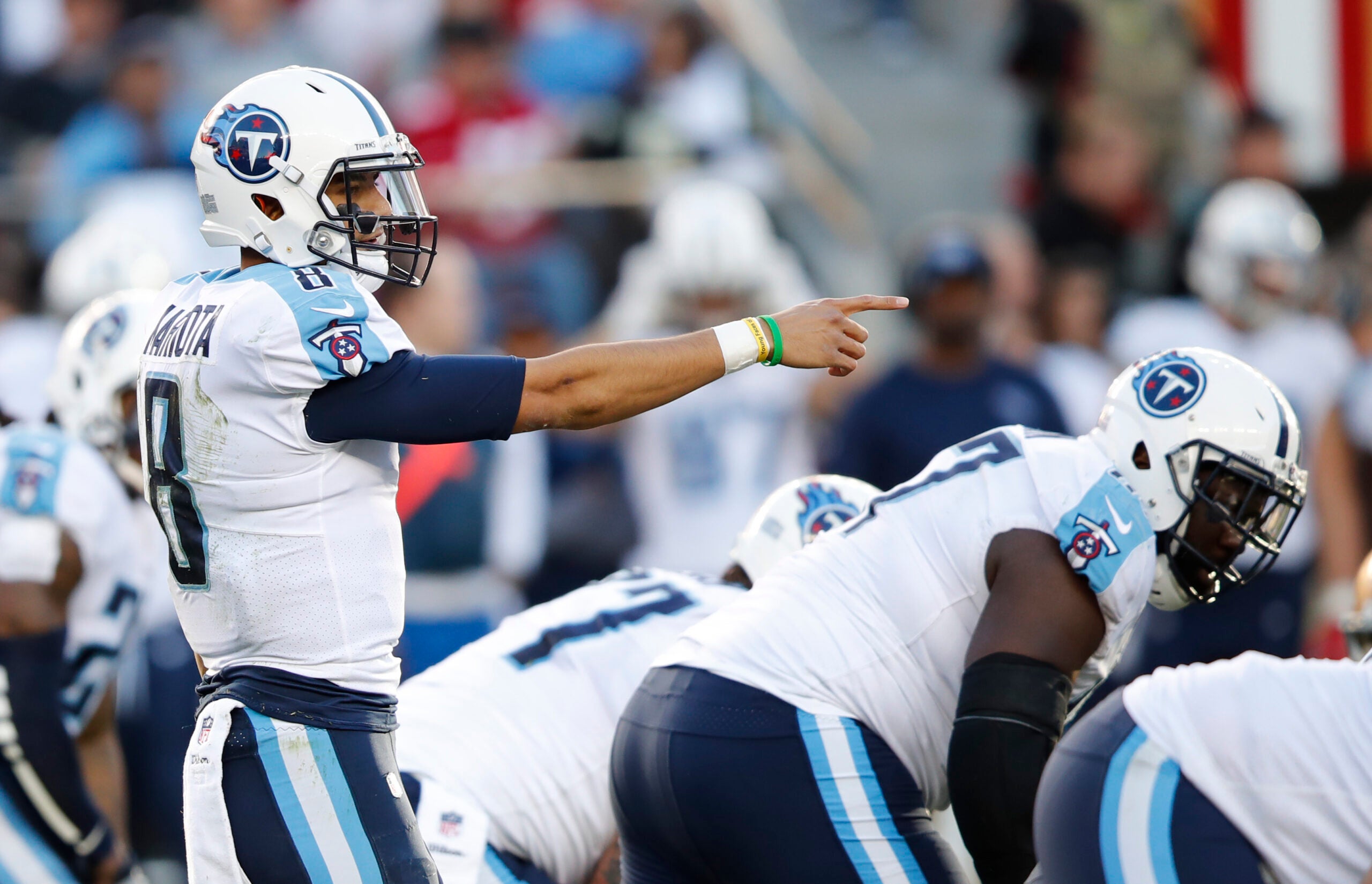 Marcus Mariota limited in return to practice for Titans