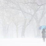 Christmas Day brought an early snowstorm