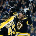 David Backes Danton Heinen Boston Bruins